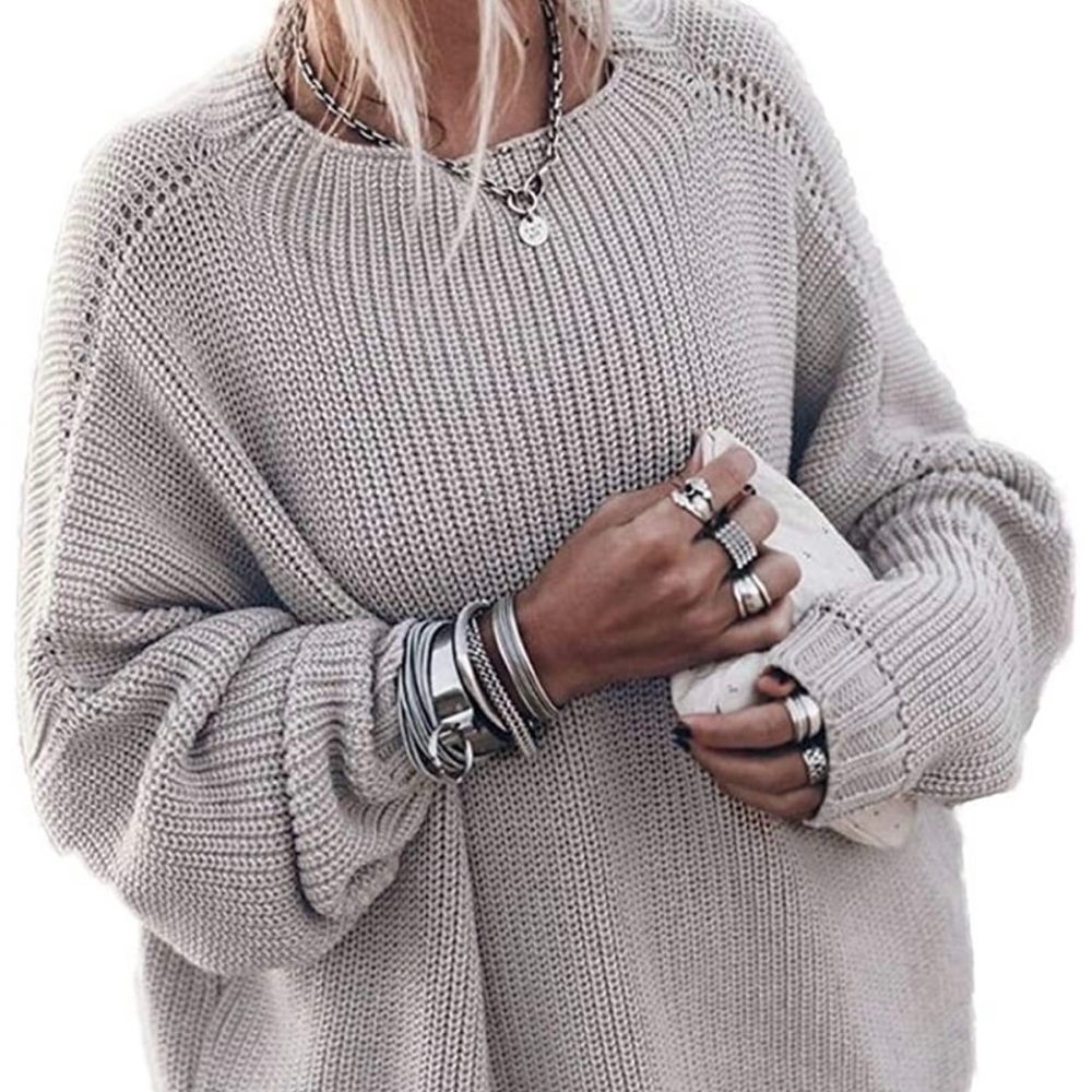 oversized knit sweater